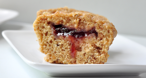 peanut butter and jelly muffins