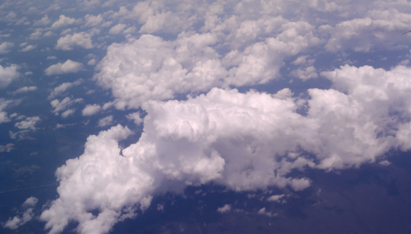 clouds from airplane
